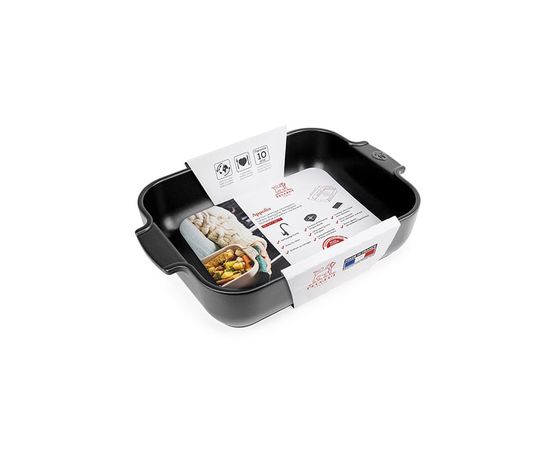 Форма для запекания прямоугольная SATIN BLACK 2,7л, 32х20см, черный, Peugeot, фото , изображение 6