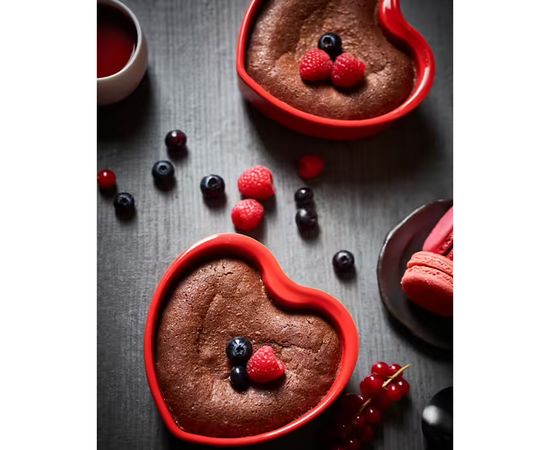 Набор из 2-х форм для запекания "Сердце" Heart, 13,4 х 13,2 см, красный, Peugeot, фото , изображение 4