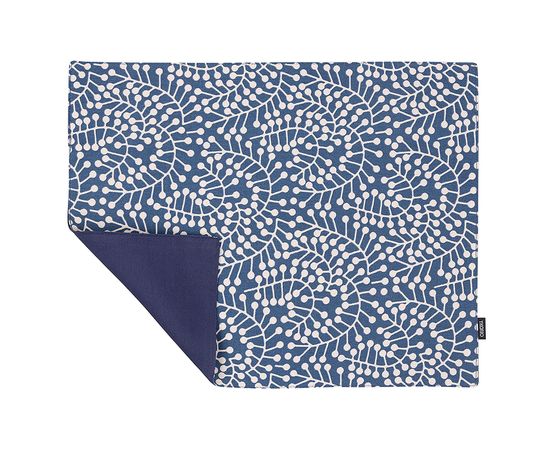 Салфетка двухсторонняя под приборы темно-синяя с принтом Спелая Смородина из коллекции Scandinavian touch, 35х45 см, Tkano, фото  Салфетка двухсторонняя под приборы темно-синяя с принтом Спелая Смородина из коллекции Scandinavian touch, 35х45 см, Tkano, фото