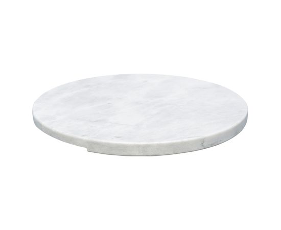 Блюдо сервировочное Marm, d 25 см, белый мрамор, Liberty Jones, фото 