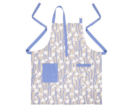 Фартук из хлопка с принтом Полярный цветок из коллекции Scandinavian touch, 70х80 см, Tkano, фото 