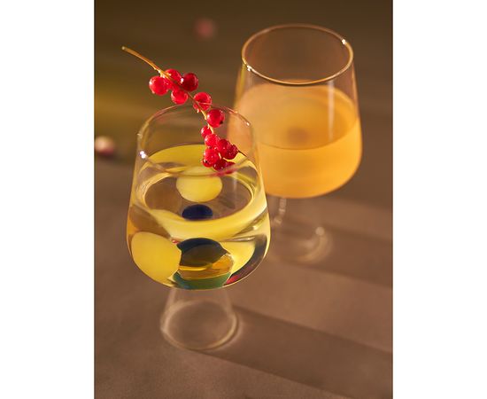 Бокал для вина Orb, 400 мл, прозрачный/синий, Liberty Jones, фото , изображение 3