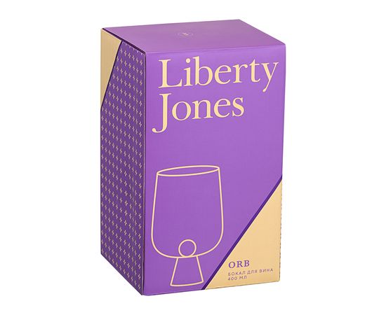 Бокал для вина Orb, 400 мл, прозрачный/синий, Liberty Jones, фото , изображение 13
