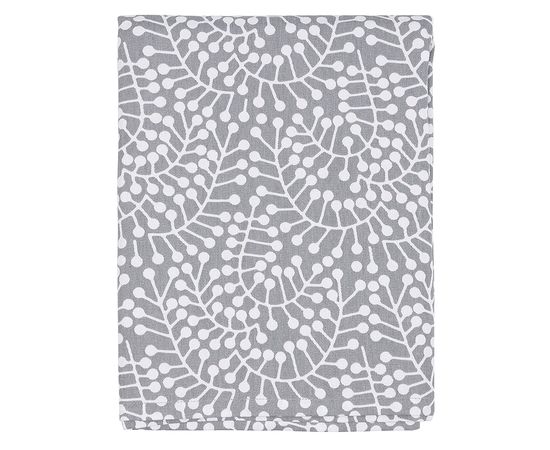 Скатерть серого цвета с принтом Спелая Смородина из коллекции Scandinavian touch, 170х250 см, Tkano, фото 