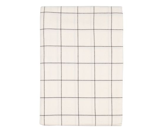 Скатерть из хлопка белого цвета в клетку из коллекции Essential, 170х170 см, Tkano, фото 