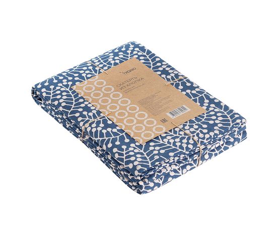 Скатерть темно-синего цвета с принтом Спелая Смородина из коллекции Scandinavian touch, 170х250 см, Tkano, фото , изображение 6