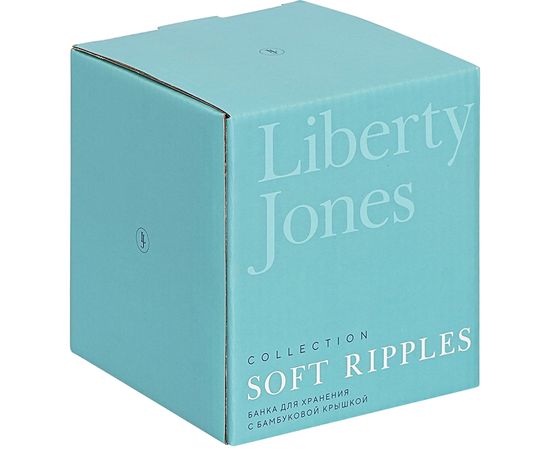 Банка для хранения с крышкой из каучукового дерева Soft Ripples, Dual Glazing, 750 мл, Liberty Jones, фото , изображение 6