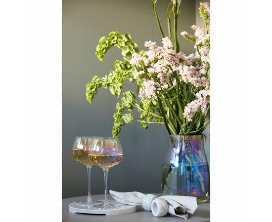 Блюдо сервировочное Marm, d 25 см, белый мрамор, Liberty Jones, фото , изображение 10