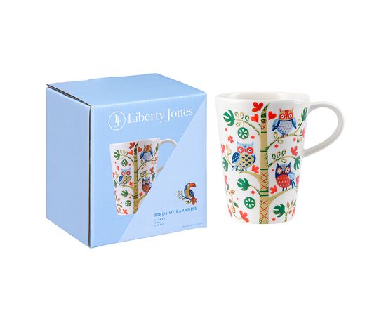 Кружка Owl из коллекции Birds of Paradise в подарочной упаковке, 350 мл, Liberty Jones, фото 