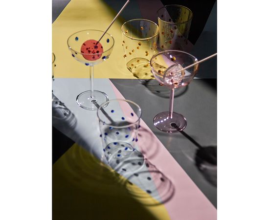 Креманка Pom-pon, 225 мл, розовая/янтарная, Liberty Jones, фото , изображение 3