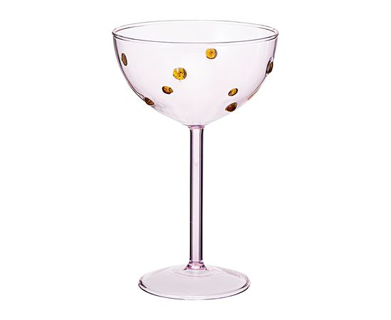 Креманка Pom-pon, 225 мл, розовая/янтарная, Liberty Jones, фото 