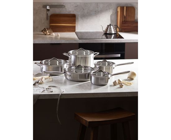 Кастрюля с крышкой 3Ply Etalon, d 24 см, 4 л, Liberty Jones, фото , изображение 3