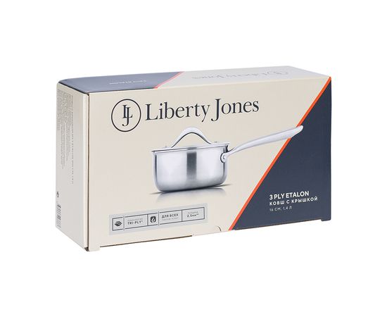 Ковш с крышкой 3Ply Etalon, d 16 см, 1,4 л, Liberty Jones, фото , изображение 15