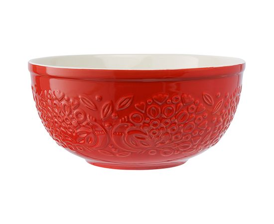 Миска для смешивания Birds of Paradise, 4,2 л, красная, Liberty Jones, фото 