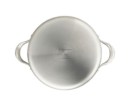 Кастрюля с крышкой 3Ply Etalon, d 24 см, 4 л, Liberty Jones, фото , изображение 10