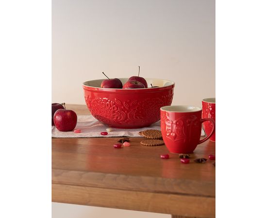 Миска для смешивания Birds of Paradise, 4,2 л, красная, Liberty Jones, фото , изображение 2