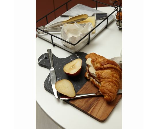 Доска сервировочная Marm, 21,5х33,5 см, черный мрамор/акация, Liberty Jones, фото , изображение 2