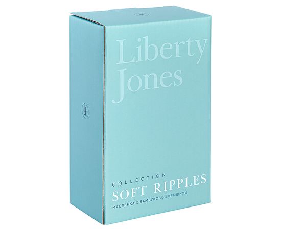 Масленка с крышкой из каучукового дерева Soft Ripples, Dual Glazing, Liberty Jones, фото , изображение 6