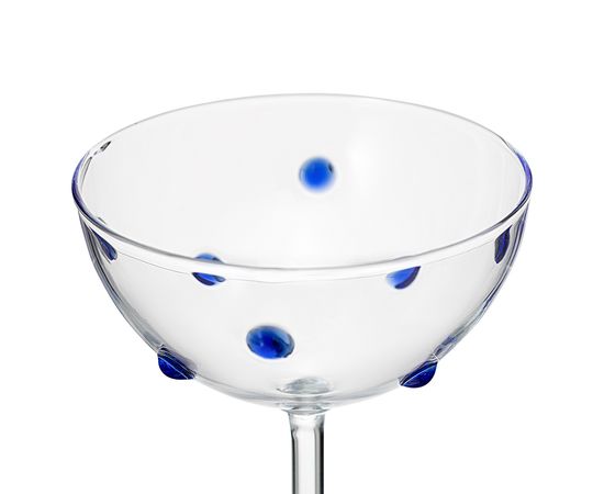 Креманка Pom-pon, 225 мл, прозрачная/синяя, Liberty Jones, фото , изображение 12