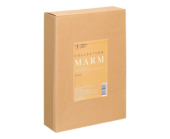 Держатель для бумажных полотенец Marm, 31,5 см, белый/золотистый., Liberty Jones, фото , изображение 3