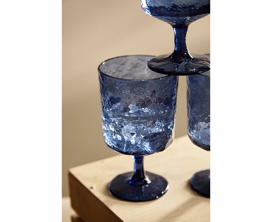 Набор бокалов для вина Arctic, 280 мл, синий, 4 шт., Liberty Jones, фото , изображение 4