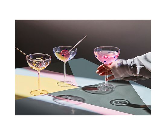 Креманка Pom-pon, 225 мл, розовая/янтарная, Liberty Jones, фото , изображение 2