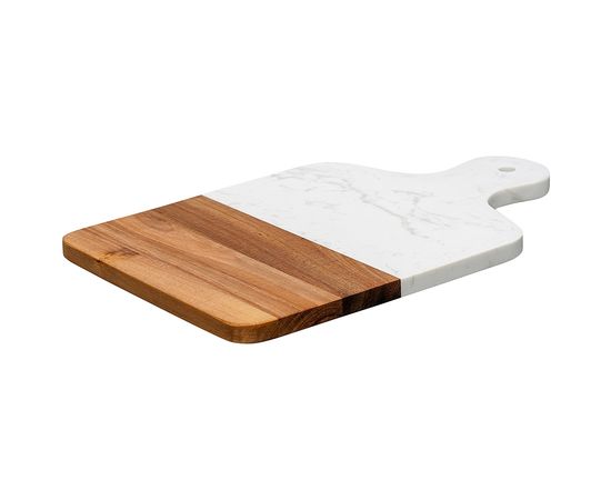 Доска сервировочная Marm, 21,5х33,5 см, белый мрамор/акация, Liberty Jones, фото , изображение 5