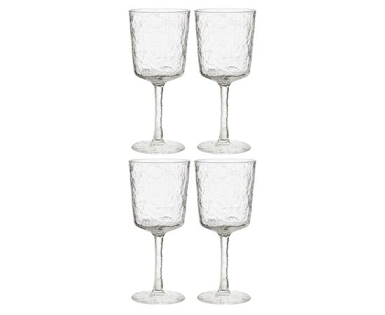 Набор бокалов для вина Arctic, 360 мл, прозрачный, 4 шт., Liberty Jones, фото 