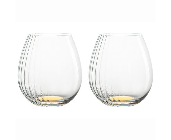 Набор бокалов для вина Alice в подарочной упаковке, 610 мл, золотистые, 2 шт., Liberty Jones, фото 