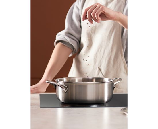 Кастрюля с крышкой 3Ply Etalon, d 24 см, 4 л, Liberty Jones, фото , изображение 5