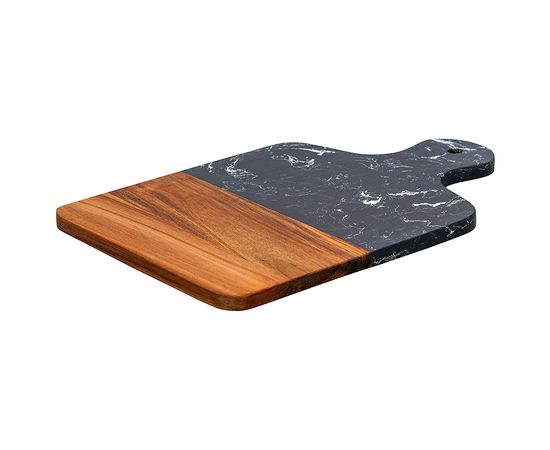 Доска сервировочная Marm, 21,5х33,5 см, черный мрамор/акация, Liberty Jones, фото , изображение 4