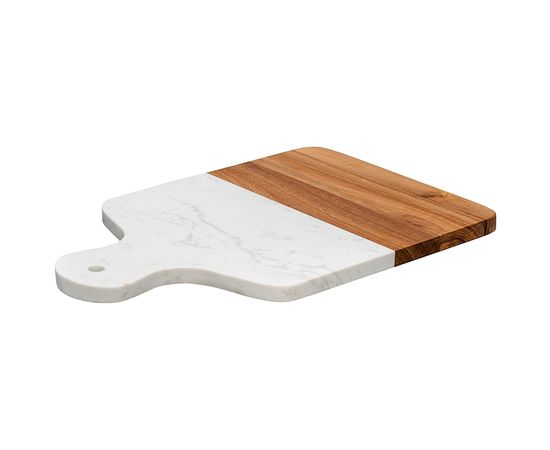 Доска сервировочная Marm, 21,5х33,5 см, белый мрамор/акация, Liberty Jones, фото , изображение 6
