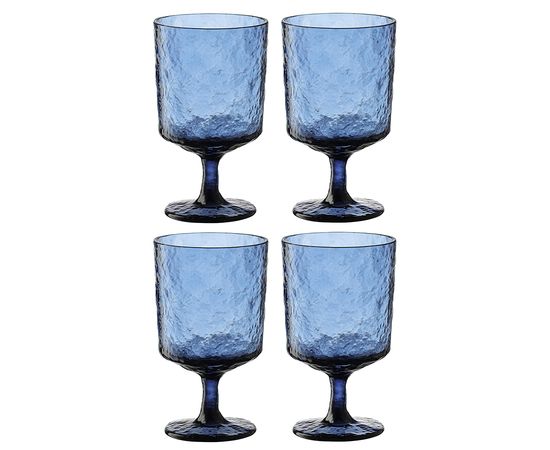 Набор бокалов для вина Arctic, 280 мл, синий, 4 шт., Liberty Jones, фото 