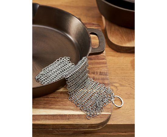 Губка кольчужная для чистки чугуна и нержавеющей стали, 20х15 см, Liberty Jones, фото , изображение 2