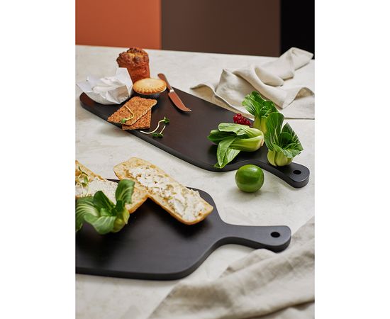 Доска сервировочная Rubris, 20х60 см, черная, Liberty Jones, фото , изображение 4