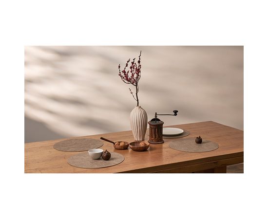 Набор из 4-х сервировочных салфеток Leanera, d 35 см, песочные, Liberty Jones, фото , изображение 3