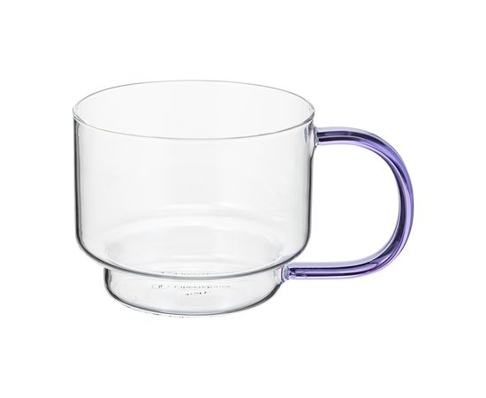 Набор кружек Orb, 400 мл, прозрачные/фиолетовые, 2 шт., Liberty Jones, фото , изображение 6
