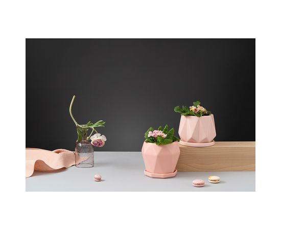 Набор бокалов для вина Flowi, 410 мл, розовые, 2 шт., Liberty Jones, фото , изображение 3