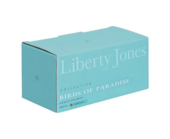 Набор кружек Birds of Paradise, 500 мл, красные, 2 шт., Liberty Jones, фото , изображение 9