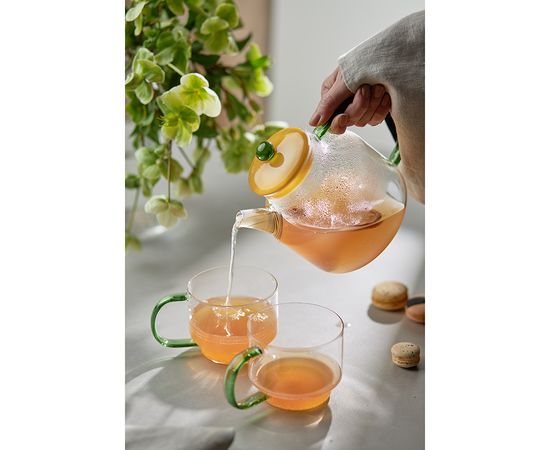 Набор кружек Orb, 400 мл, прозрачные/зеленые, 2 шт., Liberty Jones, фото , изображение 6