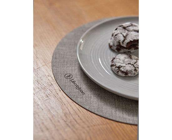 Набор из 2-х сервировочных салфеток Leanera, d 35 см, серые, Liberty Jones, фото , изображение 9