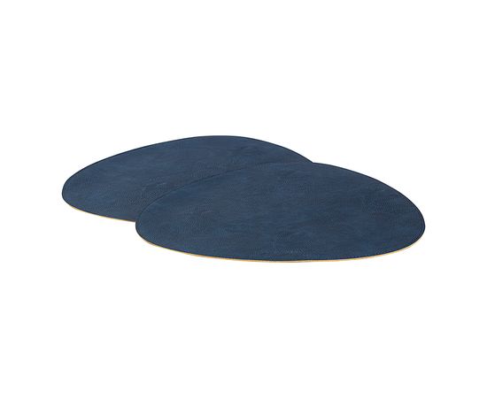 Набор из 4-х двухсторонних сервировочных салфеток Drop, 33х41 см, синий/коричневый, Liberty Jones, фото , изображение 7