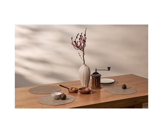 Набор из 2-х сервировочных салфеток Leanera, d 35 см, песочные, Liberty Jones, фото , изображение 3