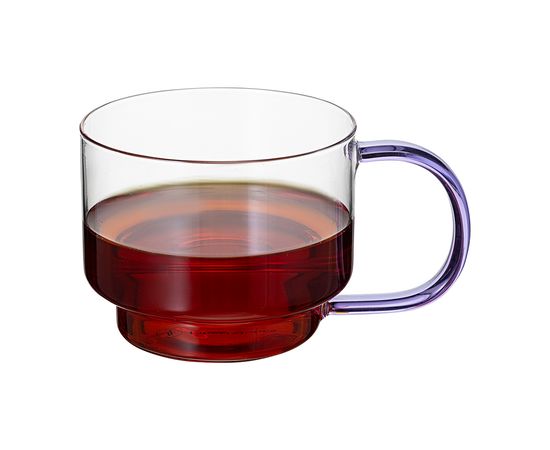 Набор кружек Orb, 400 мл, прозрачные/фиолетовые, 2 шт., Liberty Jones, фото , изображение 7