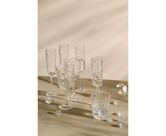 Набор бокалов для шампанского Arctic, 180 мл, прозрачный, 4 шт., Liberty Jones, фото , изображение 6