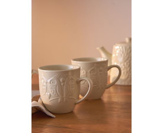 Набор кружек Birds of Paradise, 500 мл, кремовые, 2 шт., Liberty Jones, фото , изображение 7