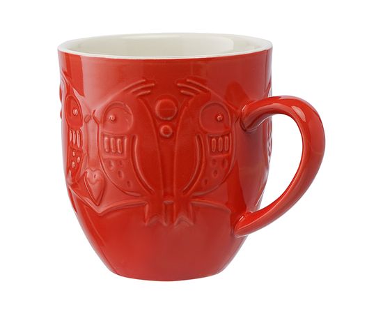 Набор кружек Birds of Paradise, 500 мл, красные, 2 шт., Liberty Jones, фото , изображение 7
