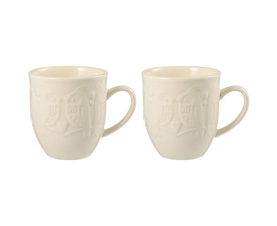 Набор кружек Birds of Paradise, 500 мл, кремовые, 2 шт., Liberty Jones, фото 