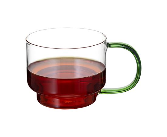 Набор кружек Orb, 400 мл, прозрачные/зеленые, 2 шт., Liberty Jones, фото , изображение 8