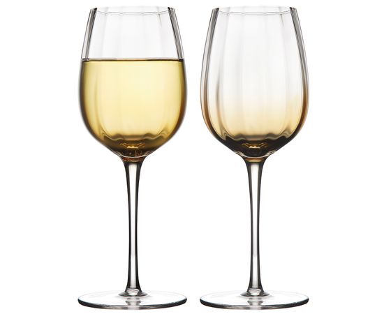 Набор бокалов для вина Gemma Amber, 360 мл, 2 шт., Liberty Jones, фото 
